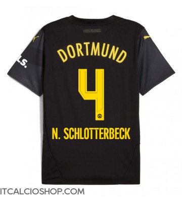 Borussia Dortmund Nico Schlotterbeck #4 Seconda Maglia 2024-25 Manica Corta